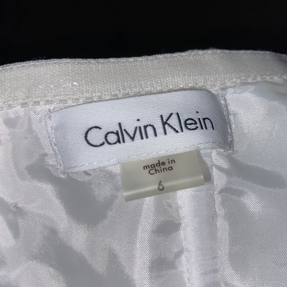 White Strapless Calvin Klein Dress - Picture 4 of 4
